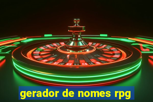 gerador de nomes rpg